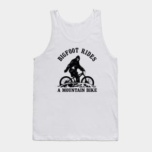 bigfoot rides a mountain bike Tank Top